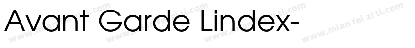Avant Garde Lindex字体转换